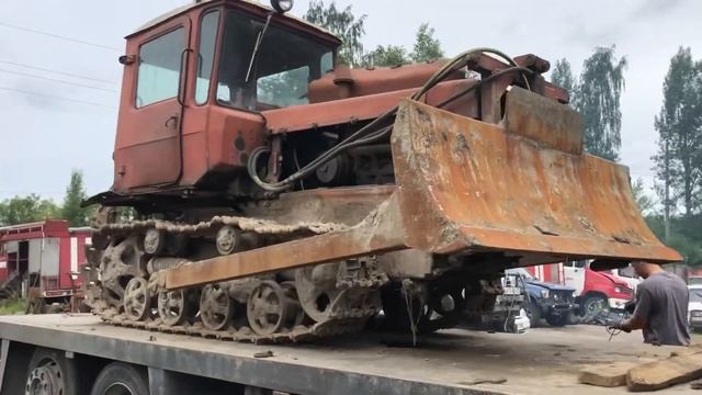 Разгрузка дт-75