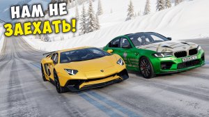 БИТВА РЕАЛЬНЫХ ТАЧЕК BEAMNG DRIVE. ВПЕРВЫЕ ПРОБУЮ ЗАЕХАТЬ НА СНЕЖНУЮ ГОРУ BEAMNG DRIVE