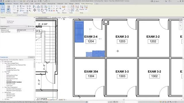 Cert Prep for Prof. Revit for Architectural Design Lesson 3: Furniture floor plan смотреть онлайн