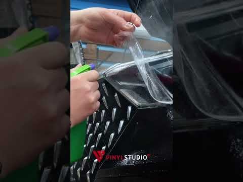 Инструкция по оклейке фар ФАВ Бестюн Т77 в защитную пленку