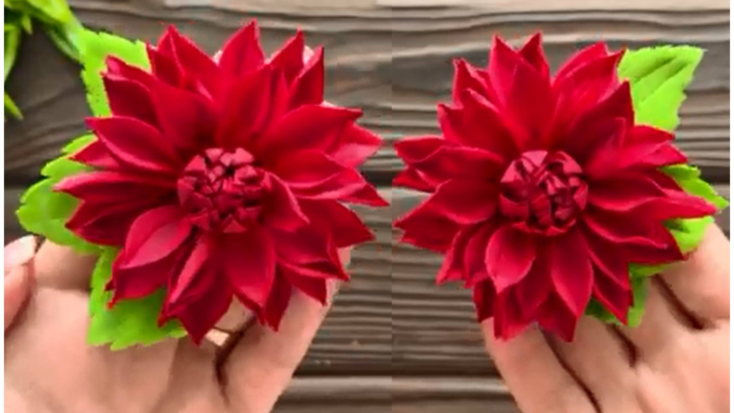 Георгин из фоамиранаУкрашение для волосБрошь смотреть онлайн