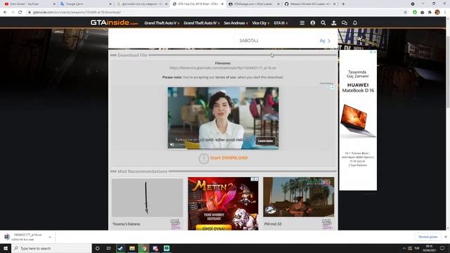 MODLOADER İLE VICE CITY'YE YENİ SİLAH SKINI EKLEMEK ( ARABALAR İÇİN DE GEÇERLİ ) смотреть онлайн