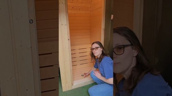 Душевая в бане бочке!