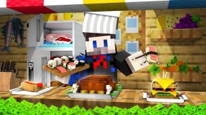 Майнкрафт, но Я СТАНОВЛЮСЬ РЕСТОРАТОРОМ Каждую Минуту…