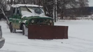 Снегоотвал на Уаз 31512