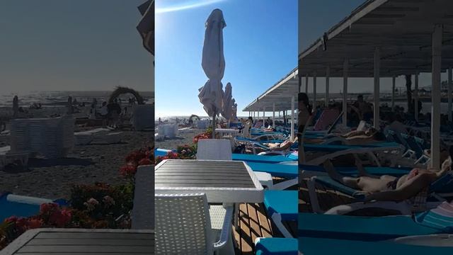 Обзор пляжа Сочифорния, Адлер #море #travel #адлер #сочи #пляж #сочифорния