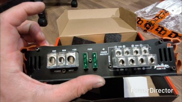 Распаковка и подключение 4 канального усилителя от компании DL Audio Barracuda 4.85 V.2