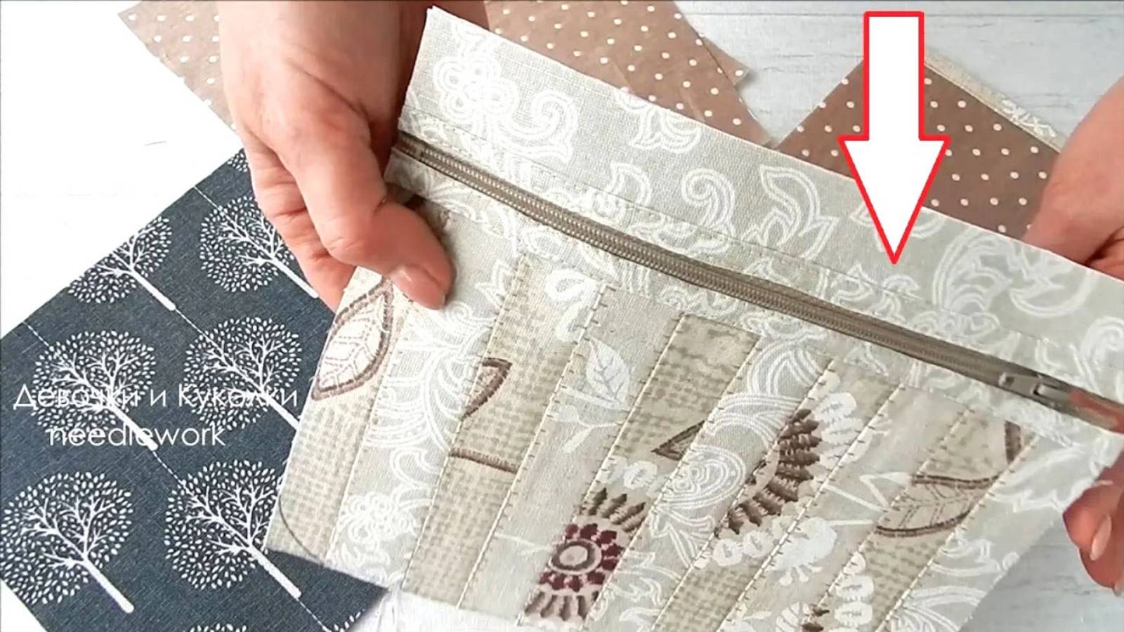 Подсмотрела фотку в интернете и сшила подарок свекрови. Лучший способ вшить молнию. Сумка