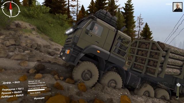 SpinTires-WITHOUT REDUCED GEAR-WITHOUT WINCH-DO NOT STOP-1% DAMAGE-THIS IS KAMAZ BABY-БЕЗ ЛЕБЁДКИ!! смотреть онлайн