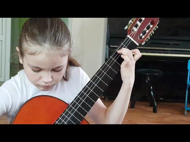 Упражнение на арпеджио (перебор) смотреть онлайн