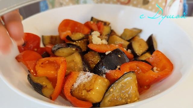 Бесподобная закуска из баклажанов. Очень вкусный и простой рецепт! смотреть онлайн