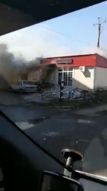 Кумертау,пожар в кафе у Дома Быта. смотреть онлайн