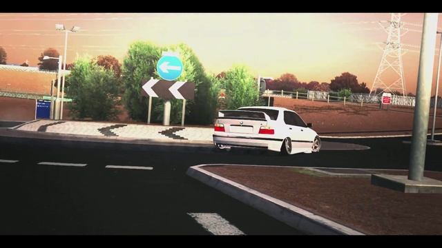 LFS - BMW E36 Sedan смотреть онлайн