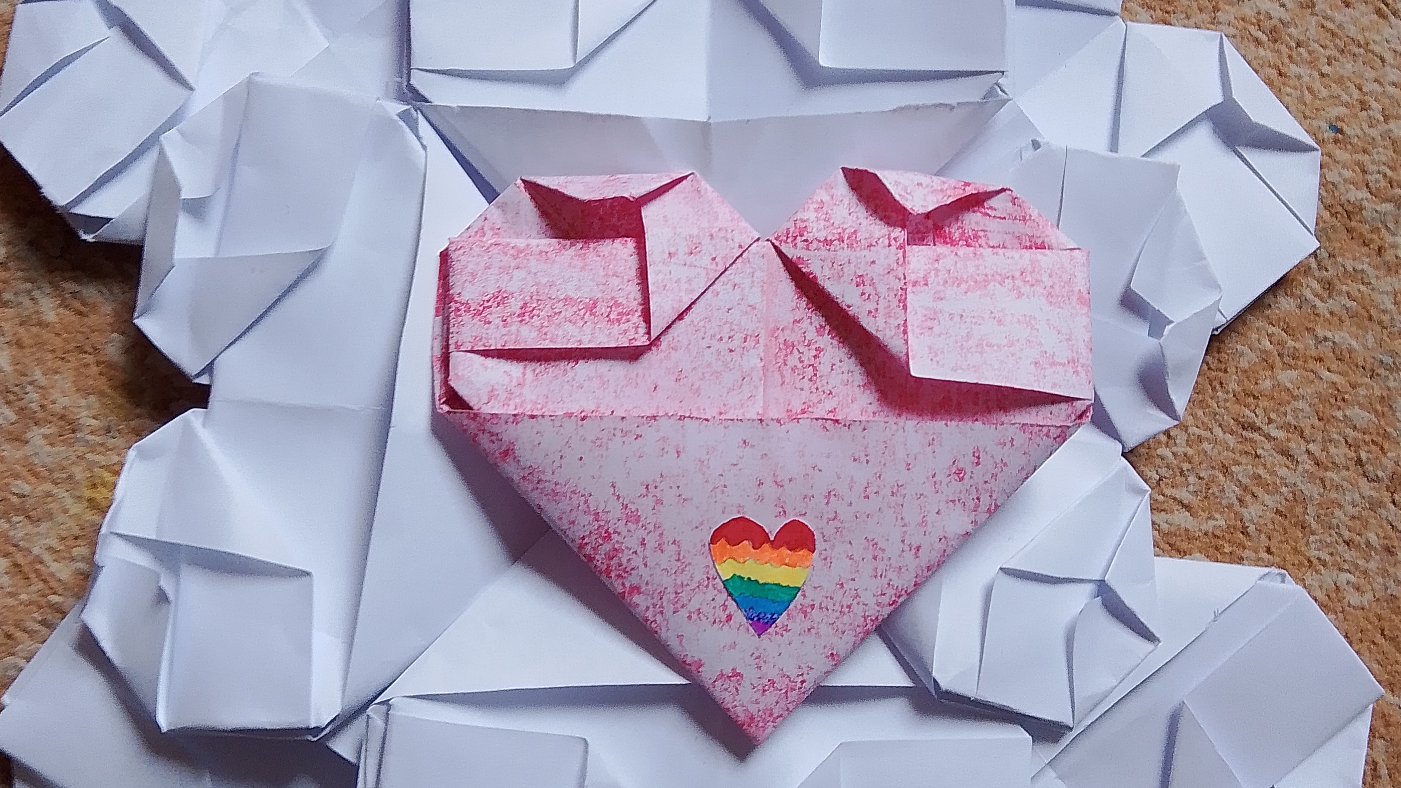 как, сделать сердечко из бумаги,пошагово смотреть онлайн