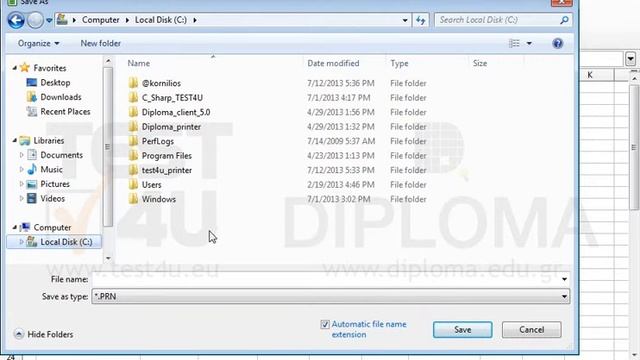 Print the entire active worksheet to the C:\test4u_printer\myprint2.prn file using the default... смотреть онлайн
