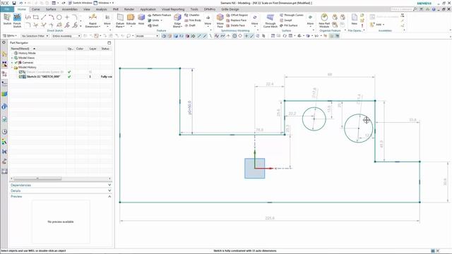 NX11 - Sketcher смотреть онлайн