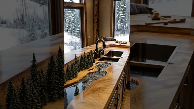 Кухонные столы с активной 3D сценой 5