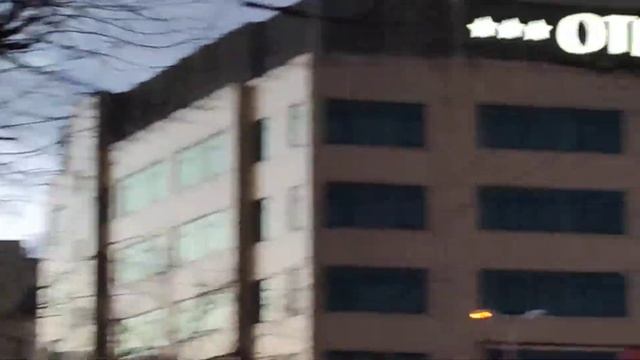 Красивый полу-пасмурный закат (г. Калининград) смотреть онлайн