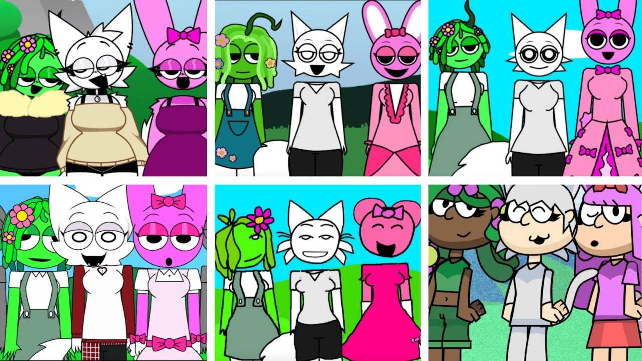 Incredibox - Sprunki, но ТОЛЬКО ДЕВУШКИ SPRUNKI во ВСЕХ человеческих изданиях смотреть онлайн