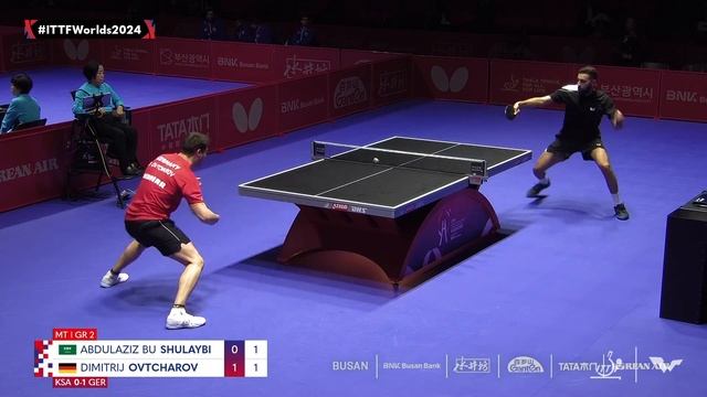 Abdulaziz Bu Shulaybi (KSA) vs Dimitrij Ovtcharov (GER) | MT G2 - Match 2 | #ITTFWorlds2024 смотреть онлайн