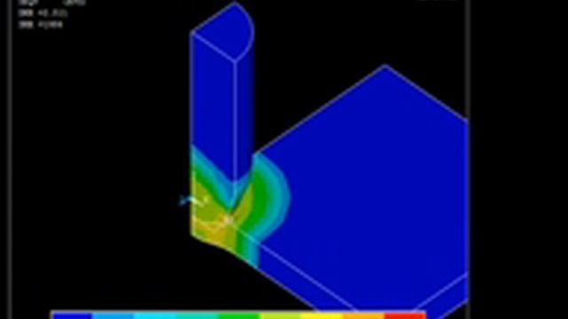 ANSYS LS-DYNA projectile simulation смотреть онлайн