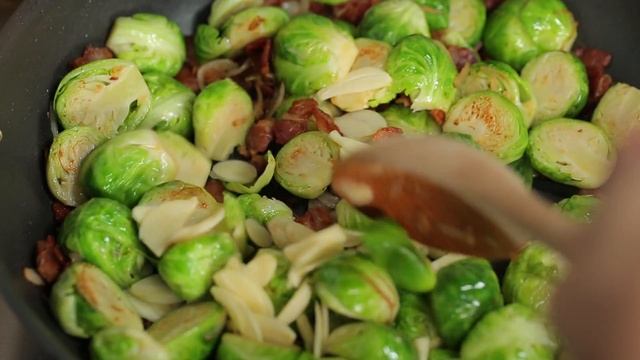 How to Make Brussels Sprouts with Bacon, Garlic, and Shallots | MyRecipes смотреть онлайн