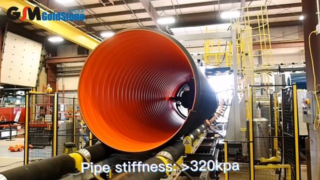 Goldstone steel reinforced corrugated pipe(SRCP) machine in production in Canada смотреть онлайн