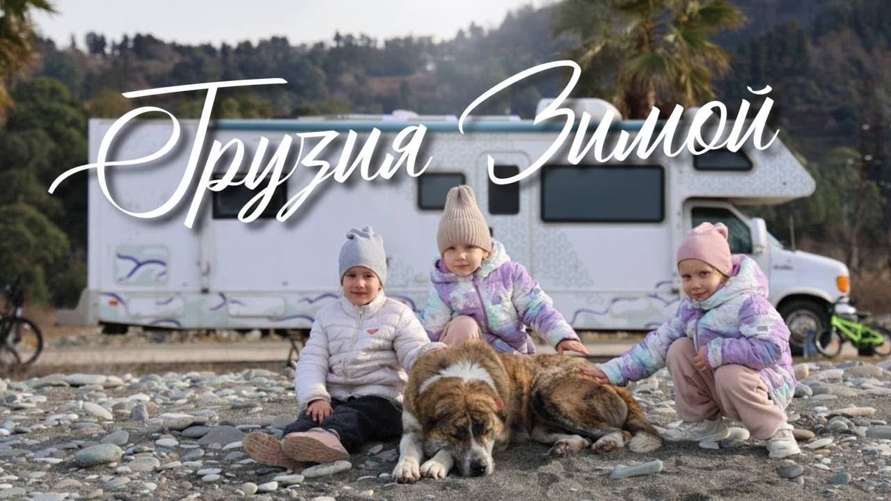 С тремя детьми на Автодоме, море Бродячих псов Грузии смотреть онлайн