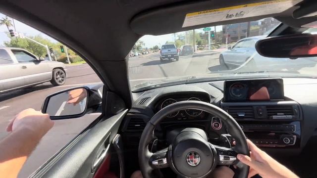 Full bolt on Bmw m235i POV drive in downtown Scottsdale!! смотреть онлайн