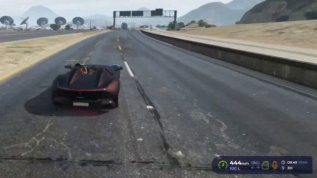 Тест скорости Grotti Wonza SP2 (Ferrari Monza SP2) #gta5rp #гта5рп