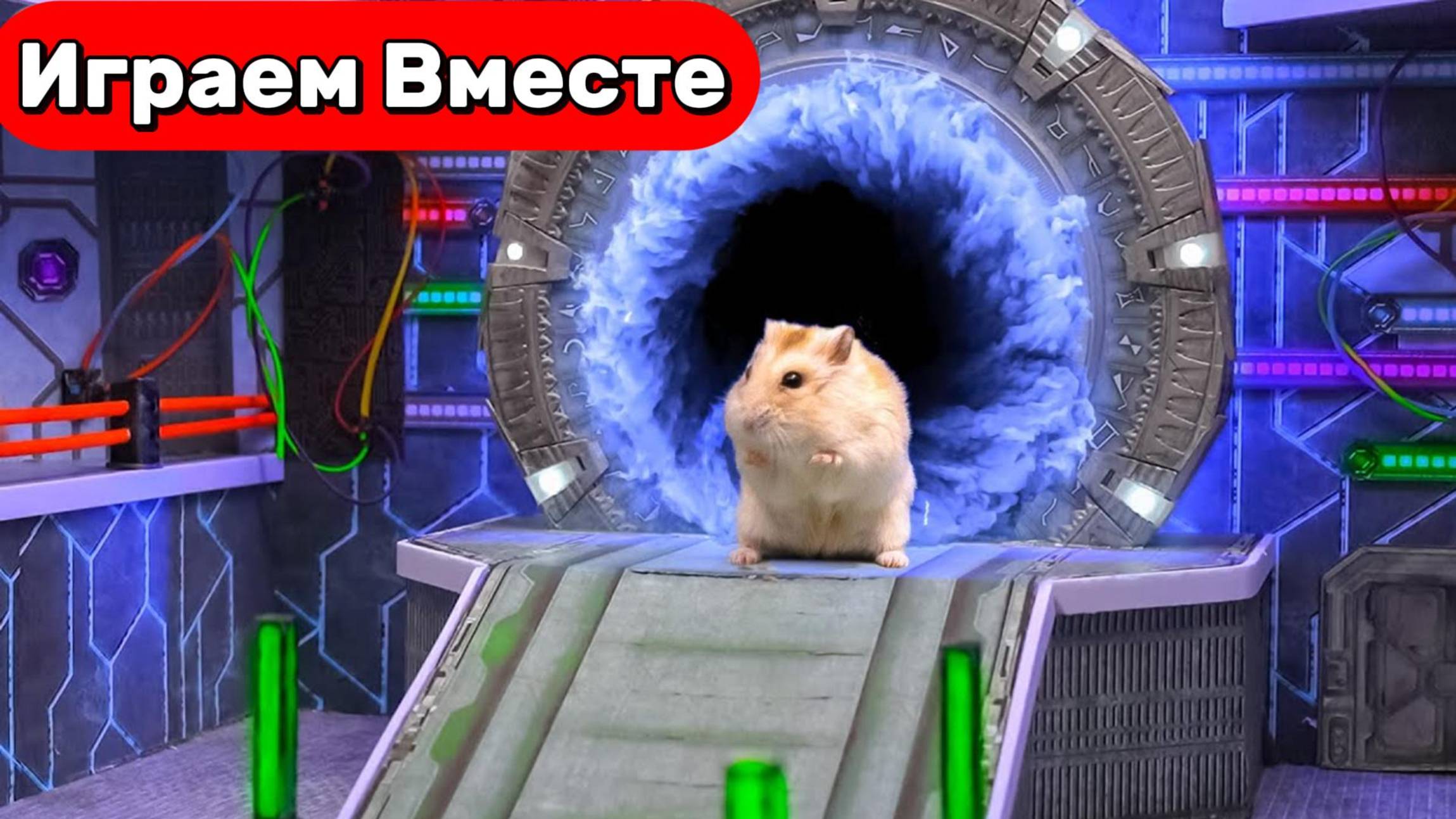Хомяк в мультивселенной: побег через звёздные врата! Умный Хомяк в ловушке КОСМО-лабиринта 🐹🚀