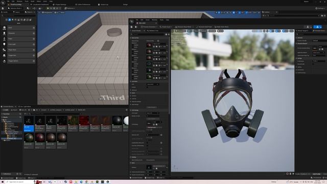 Blender to Unreal Engine 5 - Importing FBX / Attaching Gas Mask Helmet to Mannequin смотреть онлайн