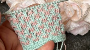 Как вязать жаккард без протяжек при вязании поворотными рядами