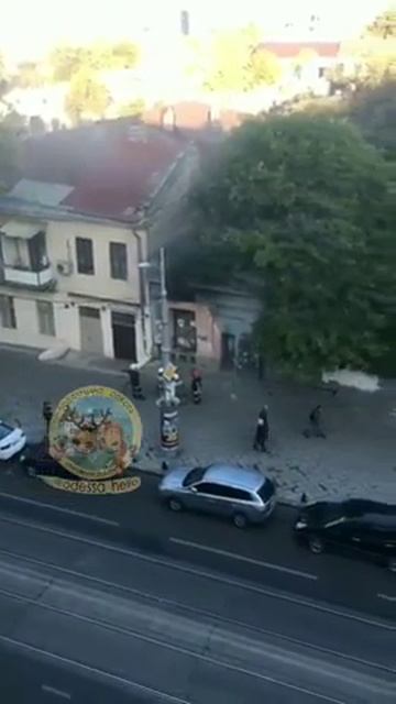 Пожар в центре Одессы смотреть онлайн