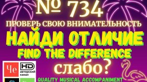 «Найди отличие» / «Spot the Difference» _ выпуск № 734