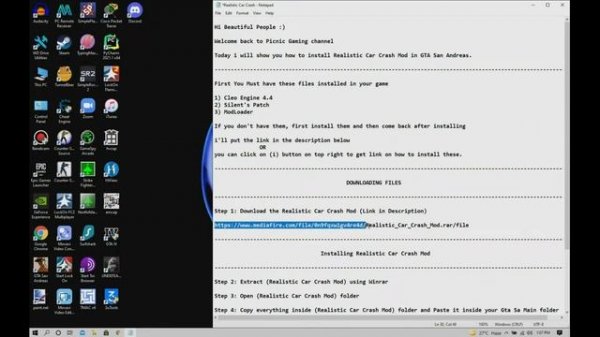 How to install Realistic Car Crash Mod in Gta Sa | Gta Sa Car Damage Mod like Gta 4