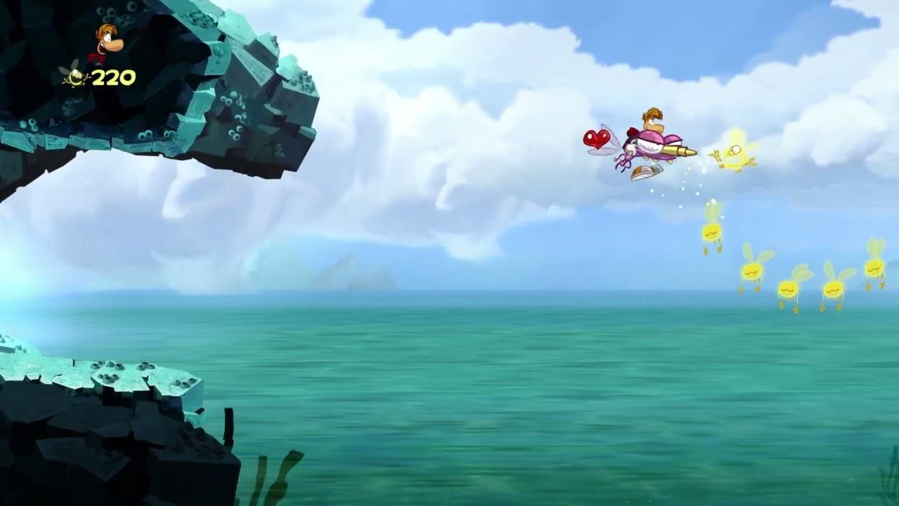 Rayman Origins (Walkthrough) - Chapter 3: Gourmand Land | Part 5: Aim for the Eel!