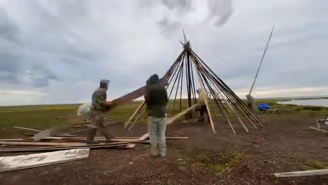 Установка чума(Time lapse) смотреть онлайн