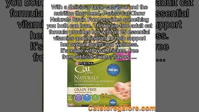 Purina Cat Chow Naturals Grain-Free Plus Vitamins & Minerals With Real Chicken Adult Dry Cat Food - смотреть онлайн