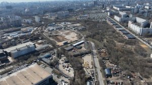 До стройки ЖК "Полар", строительство путепровода между Юрловским проездом и ул. Костромская