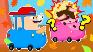 Автосемейка Вилзи — Бруми и Вруми веселятся на улице! Весёлые мультики для детей