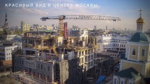 Красота в центре Москвы! Башенный кран Liebherr