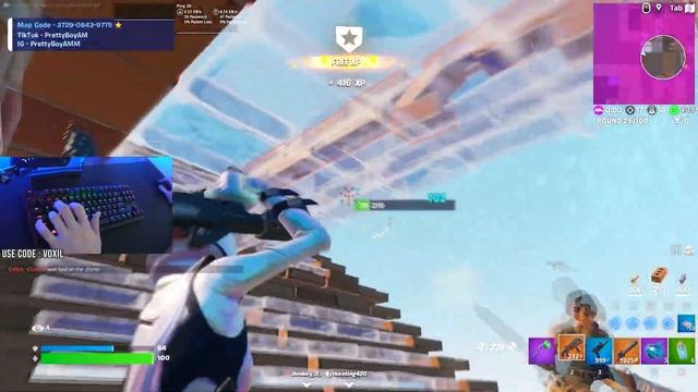 Razer Huntsman V2 TKL😴Relaxing Keyboard ASMR + LoFi Music Fortnite Gameplay 240FPS смотреть онлайн