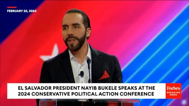El Salvador President Nayib Bukele Warns Of Dark Forces In Anti Crime Speech At CPAC смотреть онлайн