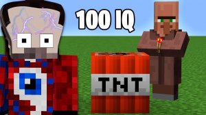 Я Дал Мобам Интеллект в 100IQ и Проверил Насколько Они Умные в Майнкрафт!