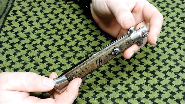 Custom Falcon Italy Coffin Loaders Stiletto Knife