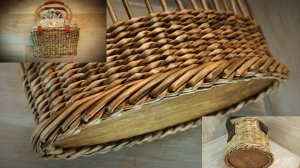 Плетение сумок или корзин. Как плести красивый валик, способ перехода от фанерного дна к стенкам.