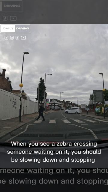 What should you do when approaching a zebra crossings? смотреть онлайн