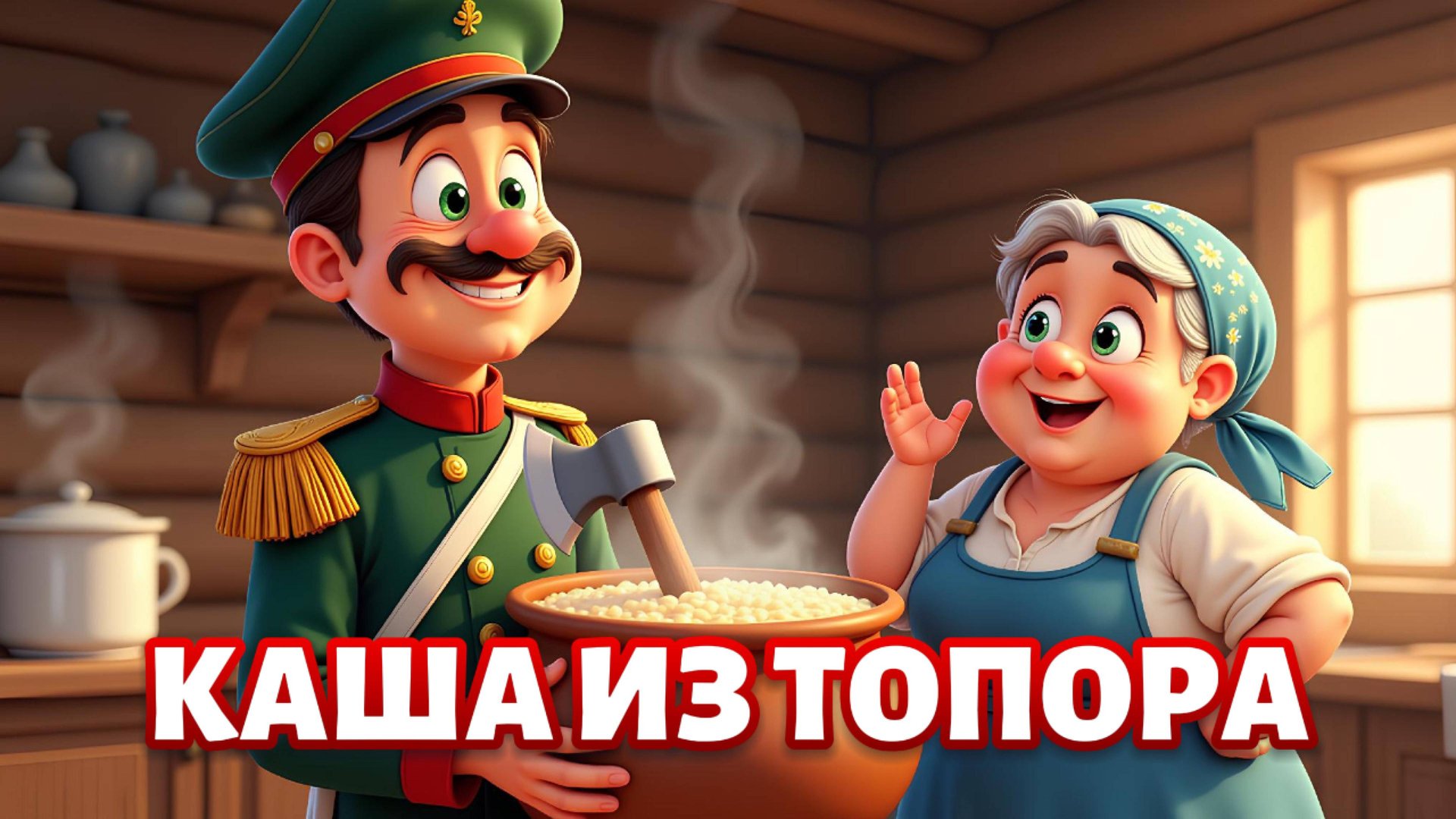 Каша из топора — мультфильм по мотивам любимой русской народной сказки! 🪖🍲 смотреть онлайн