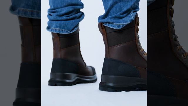 Carhartt F702905 Detroit 8 S3 Waterproof High Boot Dark Brown from MI Supplies